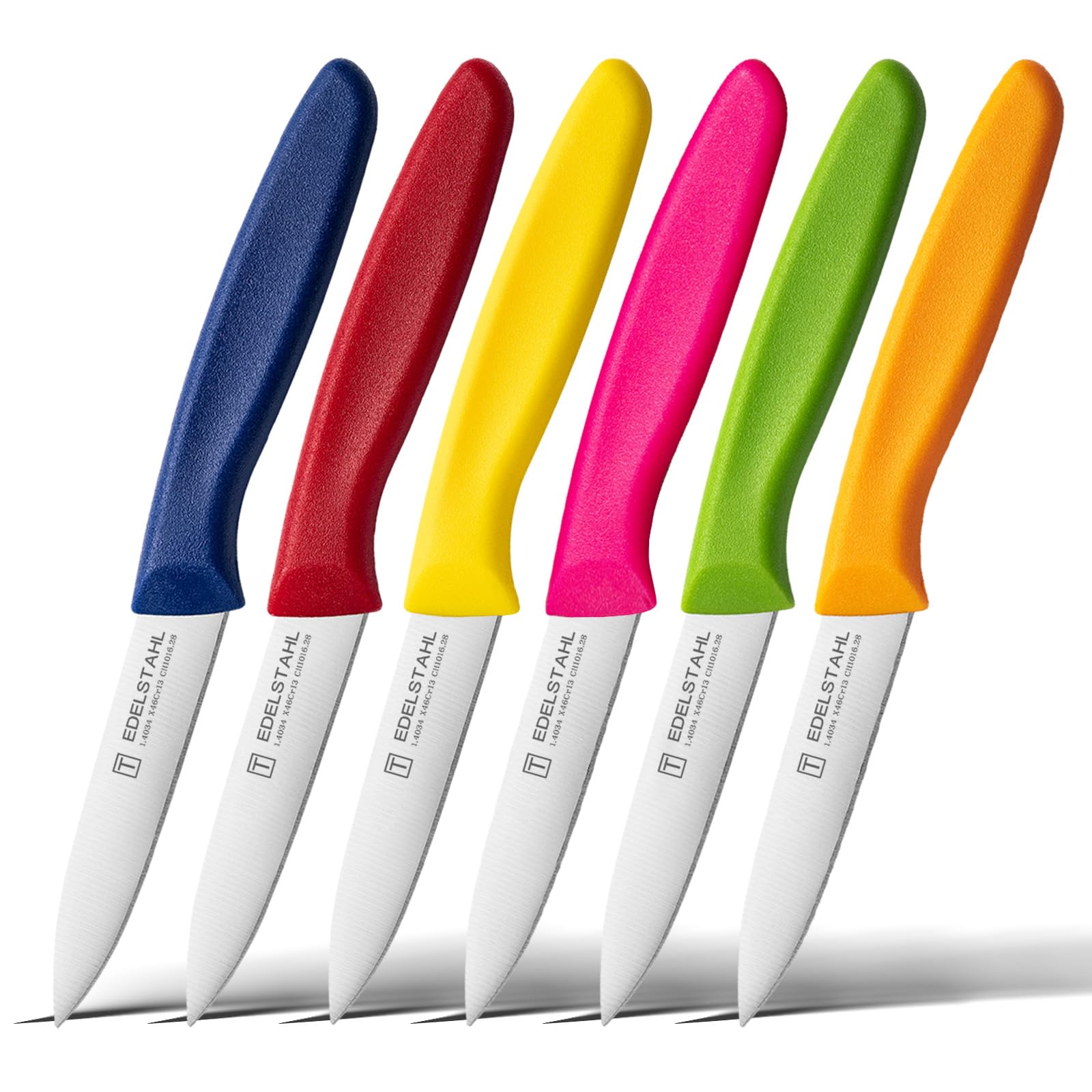 targzier Z03P Obst MesserFlaches Mund Gemüse Messer 6-teiliges Set