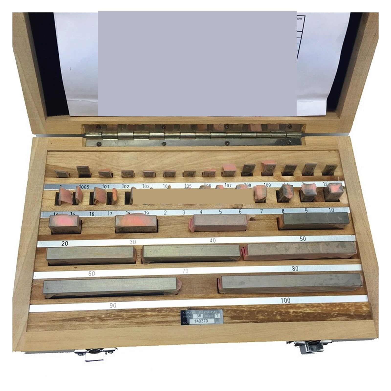 38 pezzi/set, grad 1 0 calibr di misurazine ispezine Macchinisti e metalmeccanici(1)