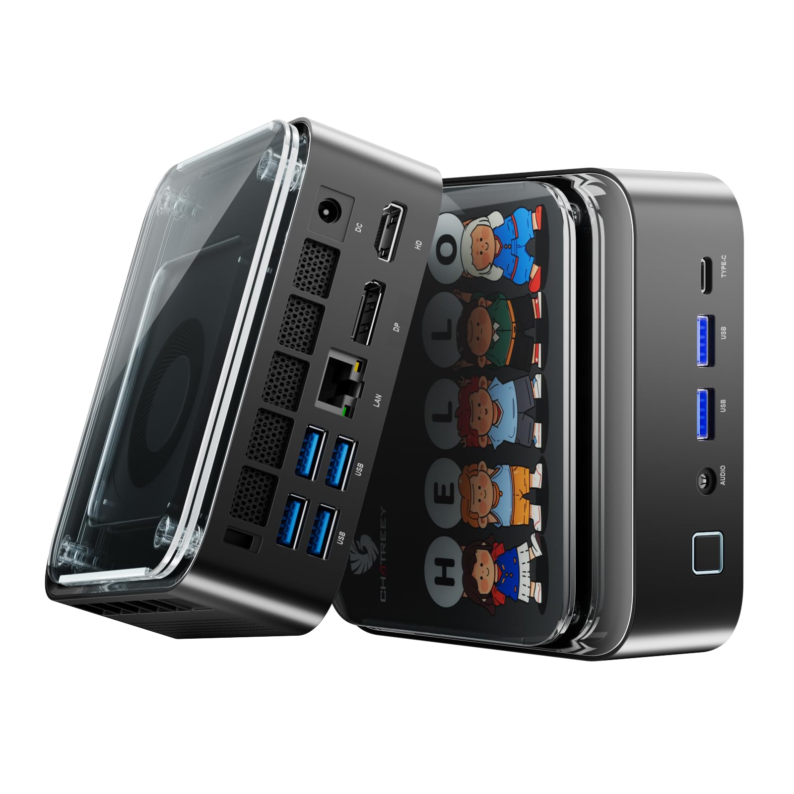 ミニPC Ryzen 7 7735HS(8コア/16スレッド 最大4.75GHz)mini pc 16GB DDR5 1TB SSD Windows 11 Pro ミニパソコン 2.5Gbps LAN/WIFI6/BT5.2 USB3.1*6/TYPE-C/HDMI 2.1/DP 2.0(4K@60Hz) 3画面出力 ゲーミング 小型pc AN3P