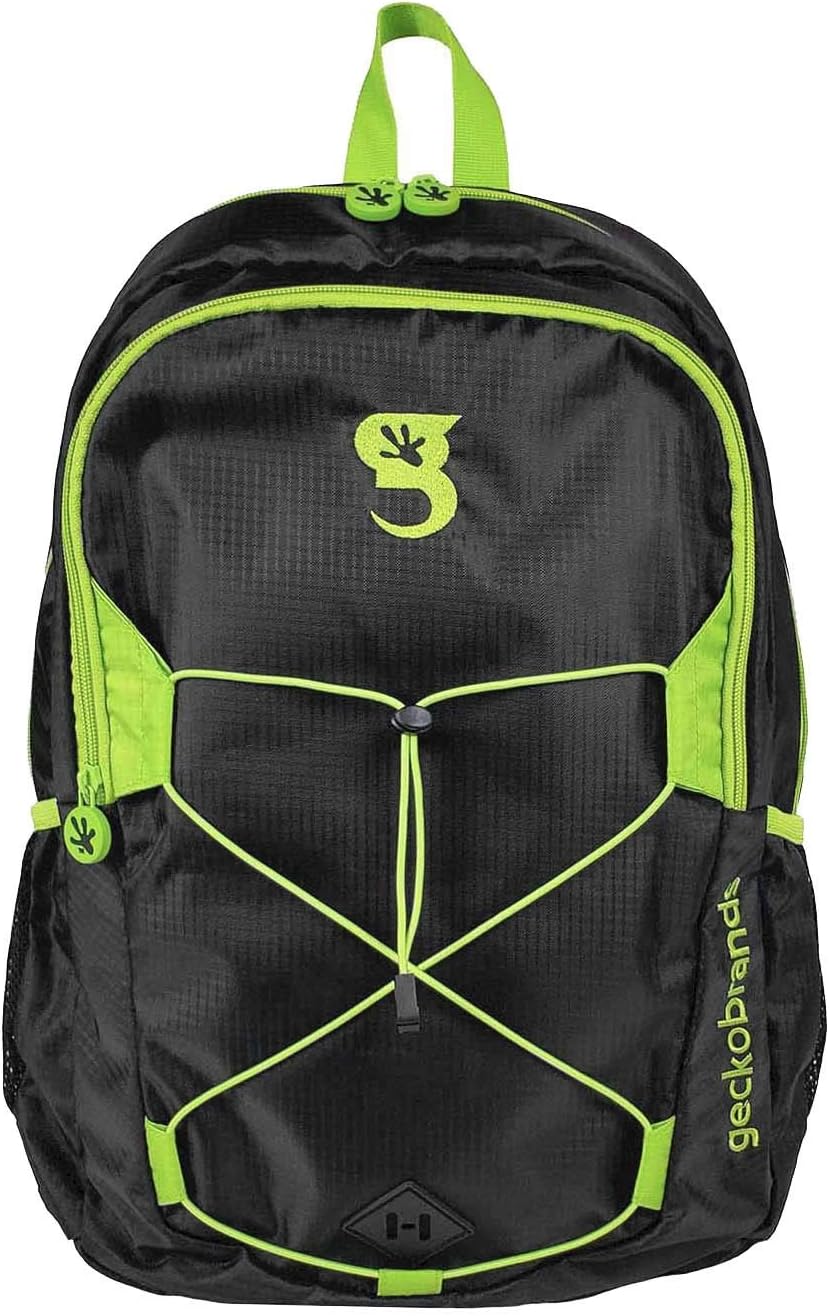 geckobrands Impact Backpack – Black/Green