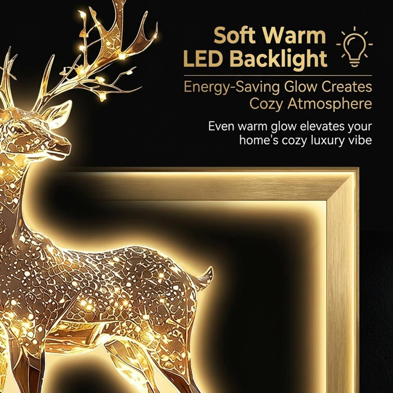 Lampada Decorativa Moderna 3D e Scultura Artistica a LED | Quadro luminoso da parete con paesaggio, Adatta per soggiorni, ingressi e interni domestici(B,80*160cm/31.5*63in)