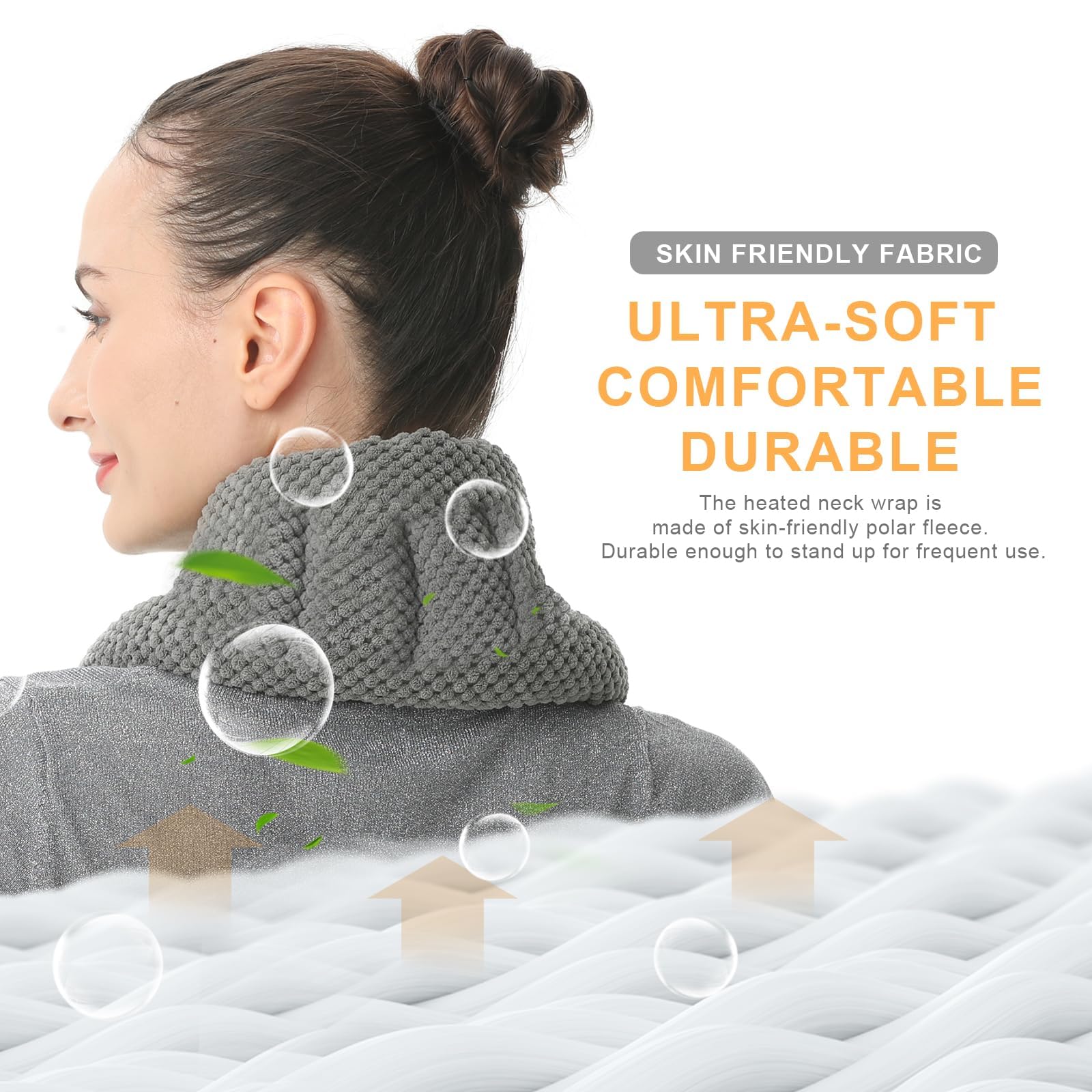 UNCN Extra Long Wheat Bags Microwavable, Grey, 33*5.9 inches - Image 4