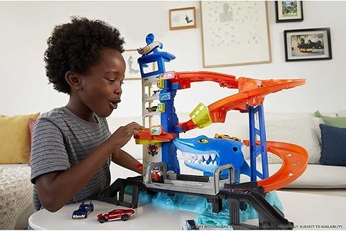 Miniatura 5 de Hot Wheels Playset de Escape del Tiburón Atacante
