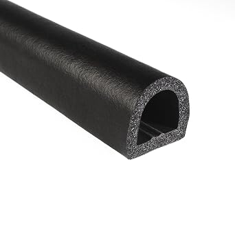 Trim-Lok D-Shaped Rubber Seal EPDM Foam Seal with HT General Acrylic Pressure Sensitiv