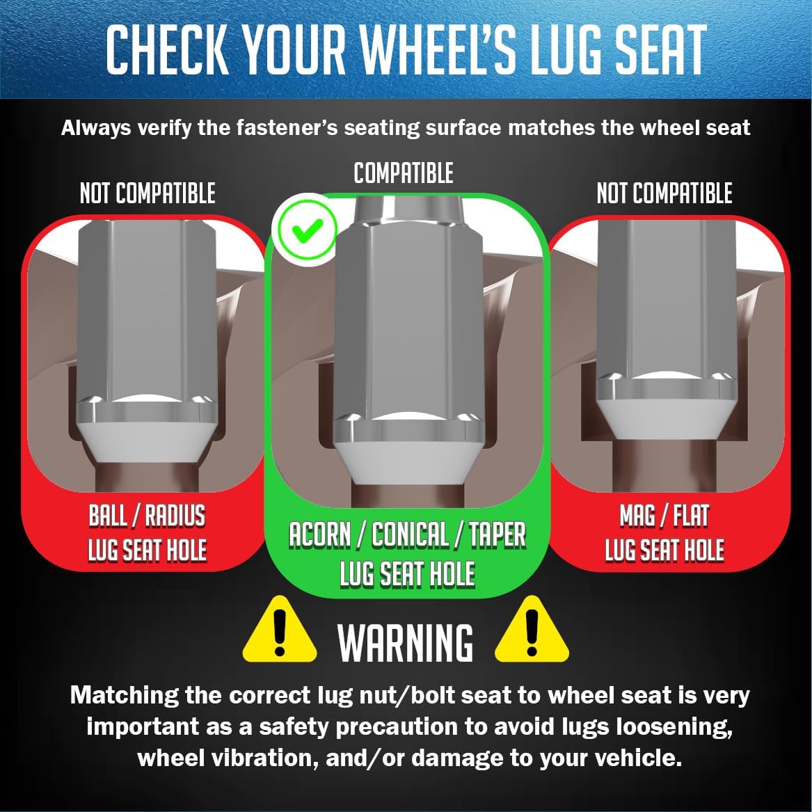 Wheel Accessories Parts 24 Pcs M14x1.5 14x1.5 Thread Bulge Acorn 2.00" Long Lug Nuts Chrome 7/8" 22mm Hex Fits Chevrolet Silverado GMC Sierra 1500 ｜ Ram 1500