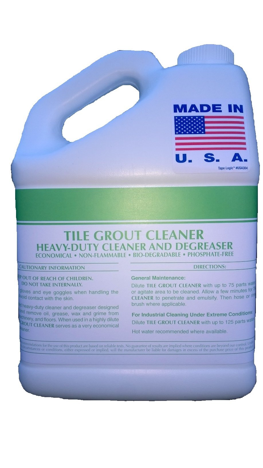 Four 1 Gallon Tile Grout Heavy-duty Cleaner Degreaser Concentrate Industrial Strength