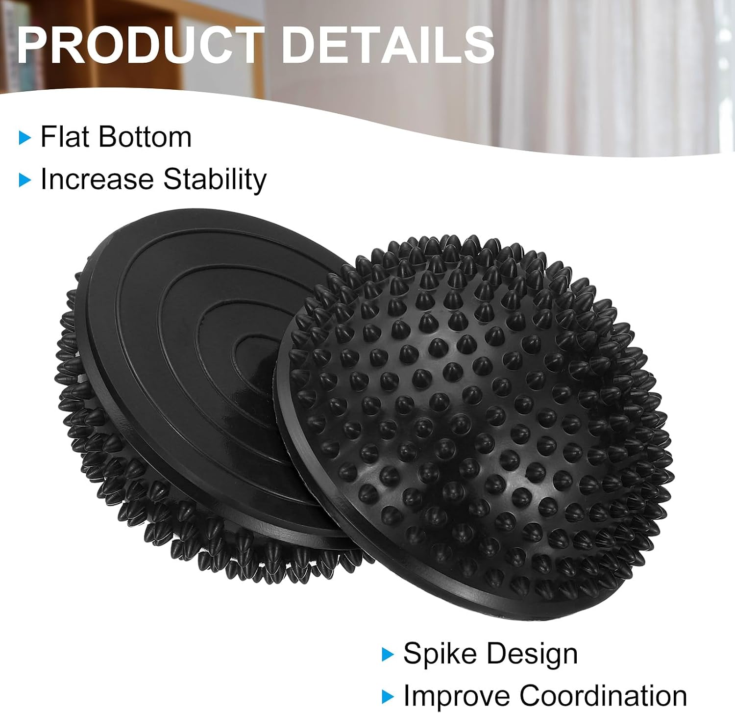 PATIKIL Half Spiky Domes Balance Pods Balance Trainer Dots with Hand Pump for Core Body Balancing