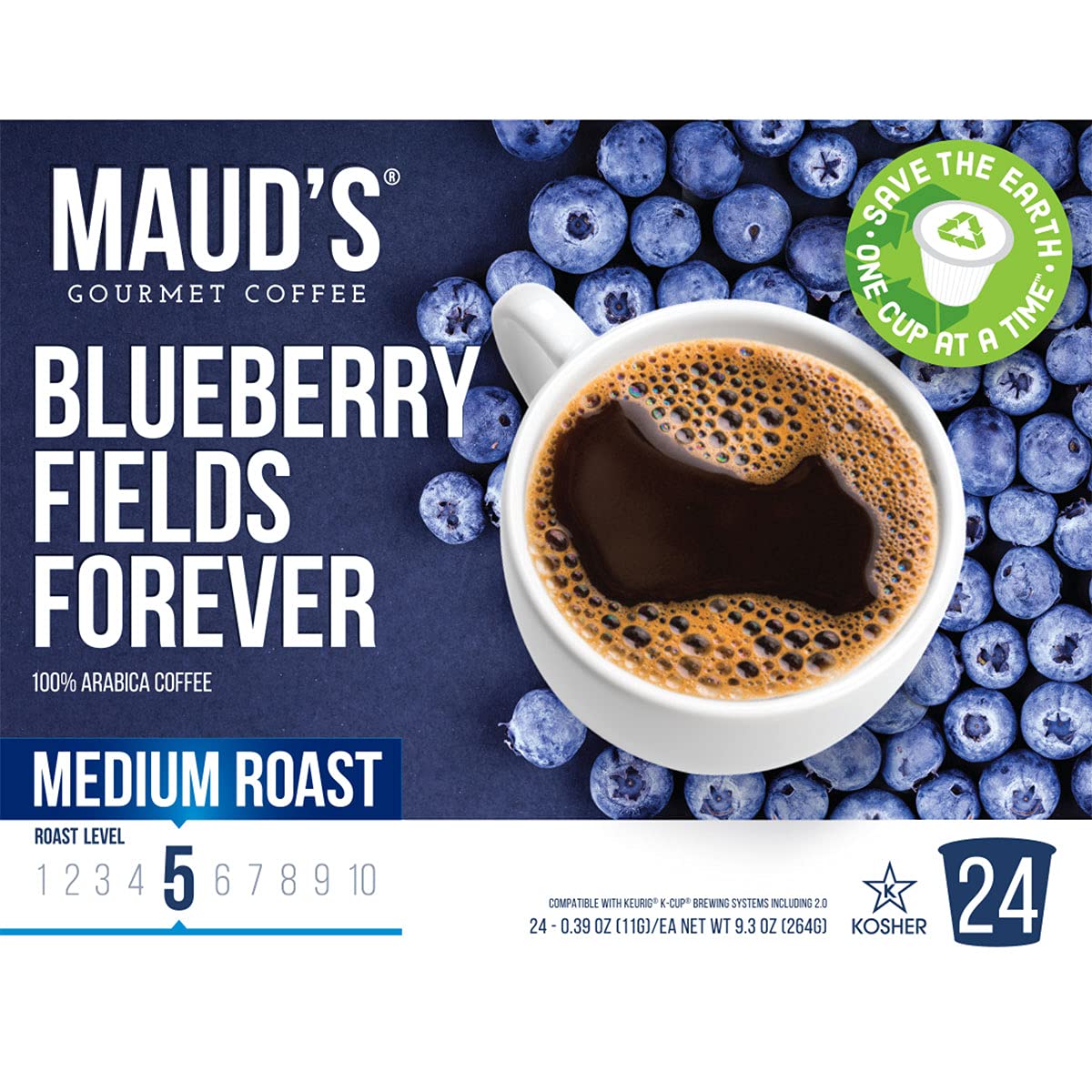 Flavored Blueberry Coffee Pods 