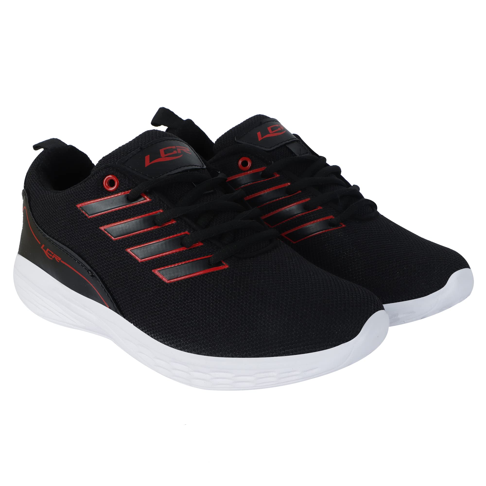 Lancer Mens ACTIVE-108 Black Running Shoe - 7 UK (ACTIVE-108BLK-RED-7) (B0BFDM4294) Amazon Price History, Amazon Price Tracker