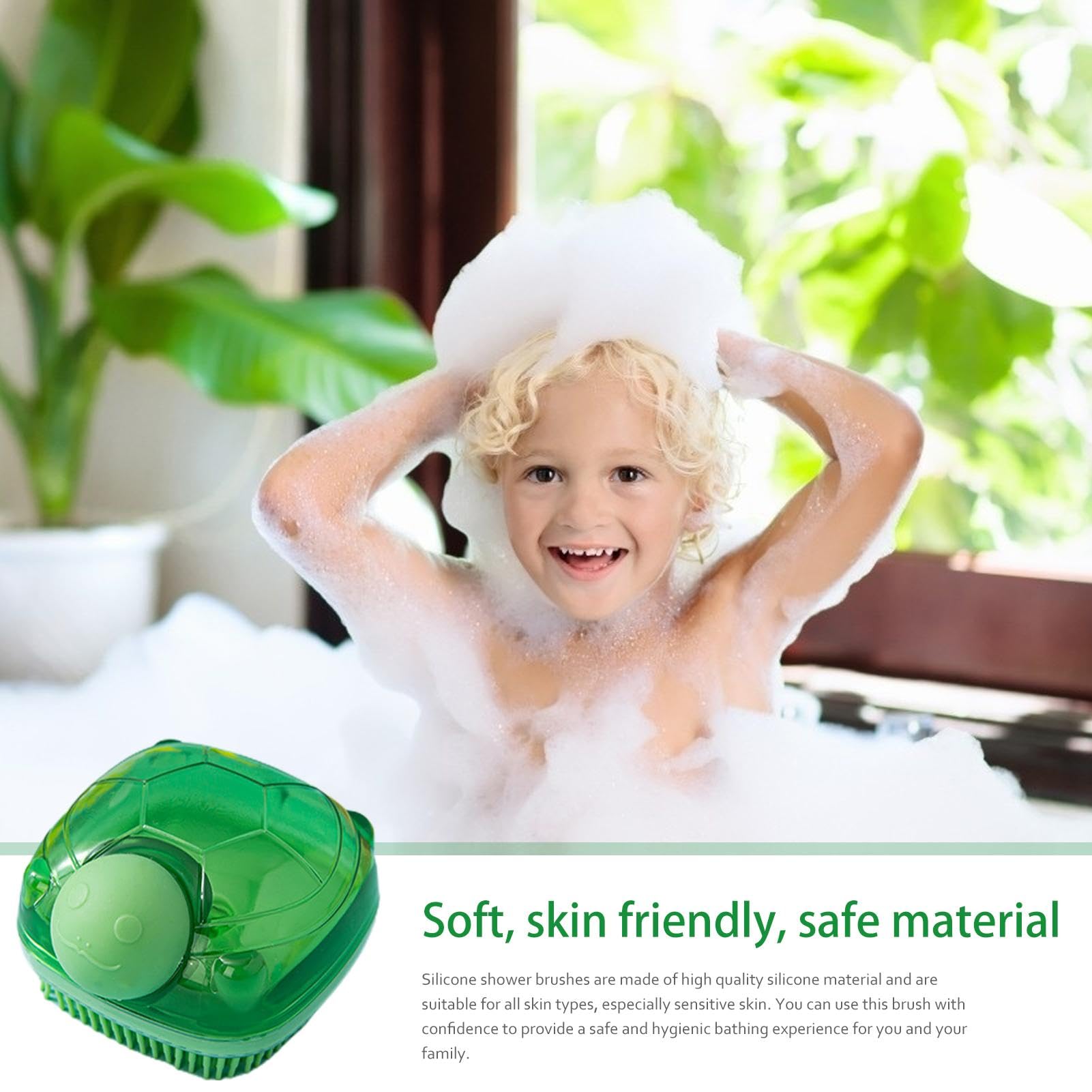 Esponja exfoliante de silicona para ducha, exfoliante, cepillo de baño de