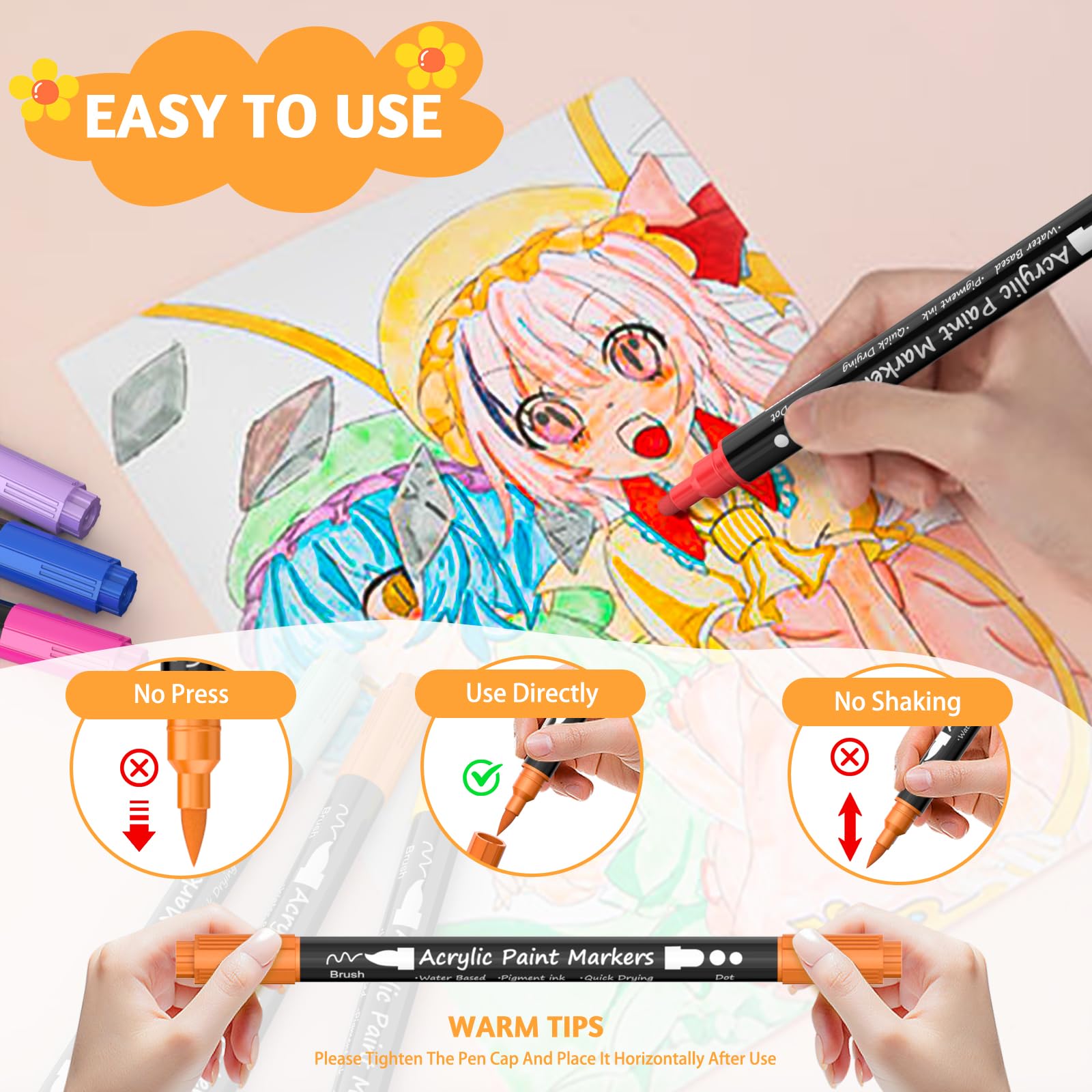 Jsdoin Acrylique Pour Pierres Imperméables,12 Couleurs | FindTheDeal