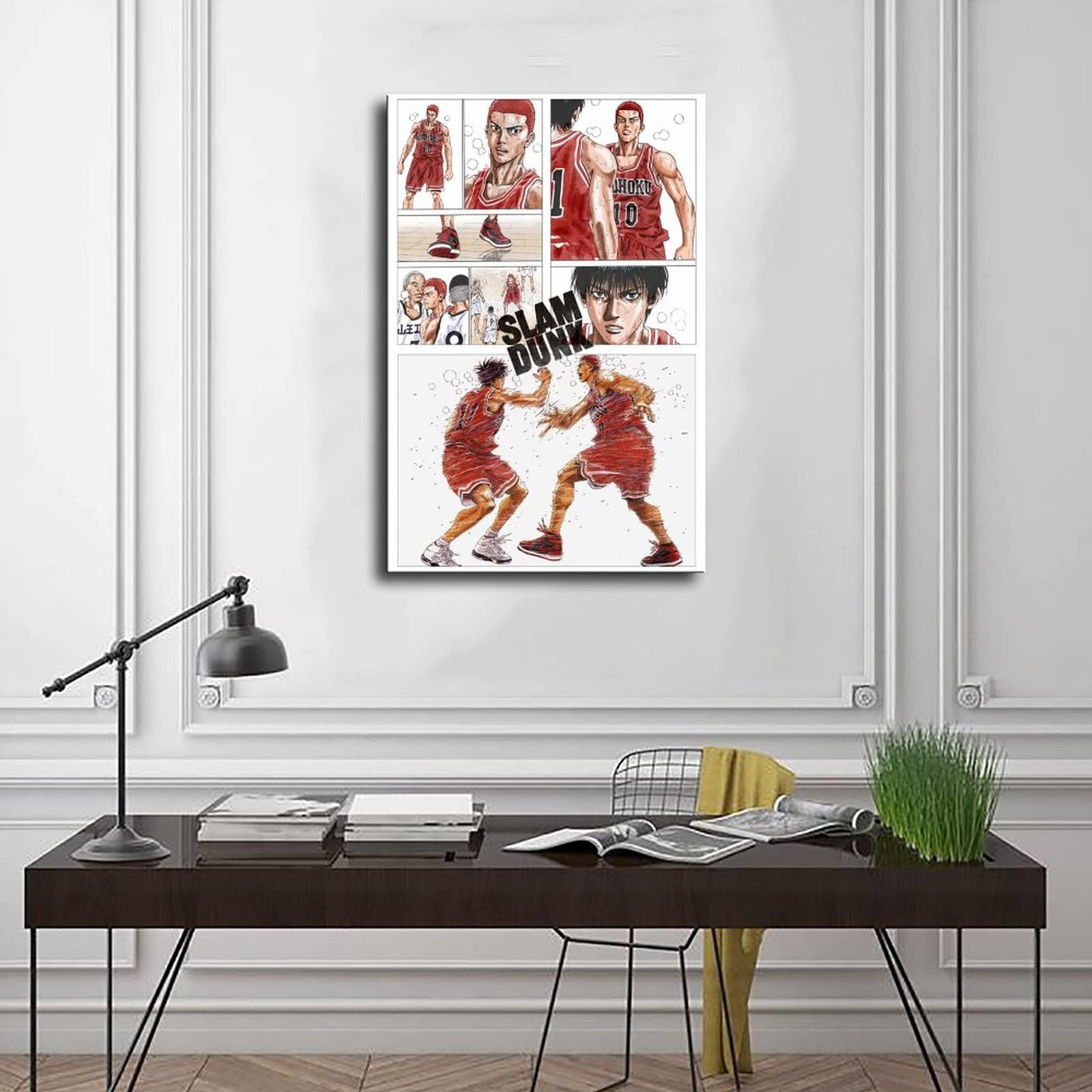 スラムダンク　ポスター　A1サイズ　額縁付き　slam dunk バスケット Amazon.co.jp: slam dunk スラムダンク オールスター ポスター 額付き