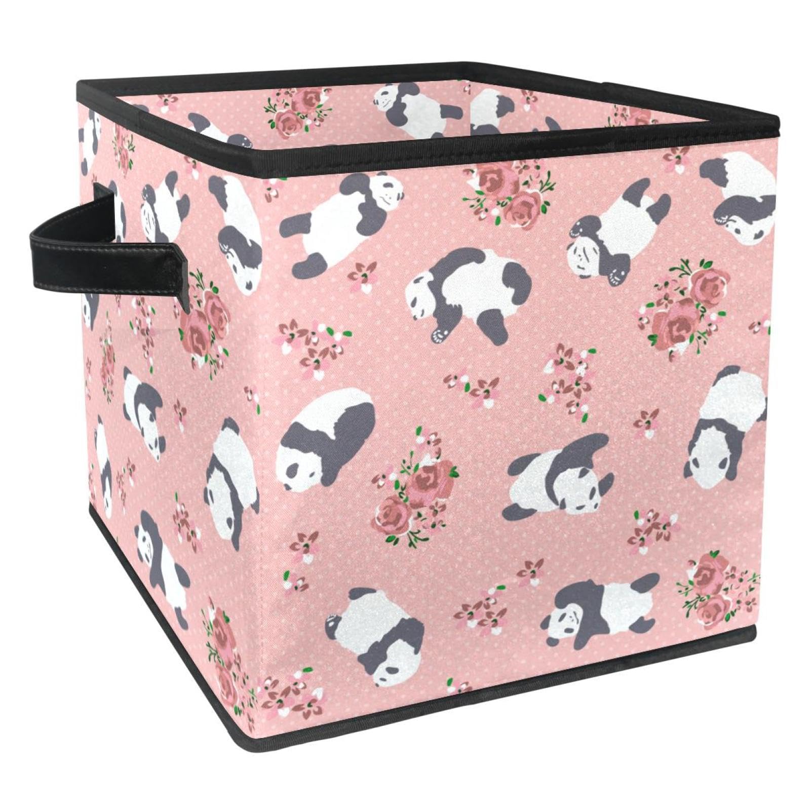 Boîte en tissu pliable Panda pour créer un cocon ordonné dans sa chambre
