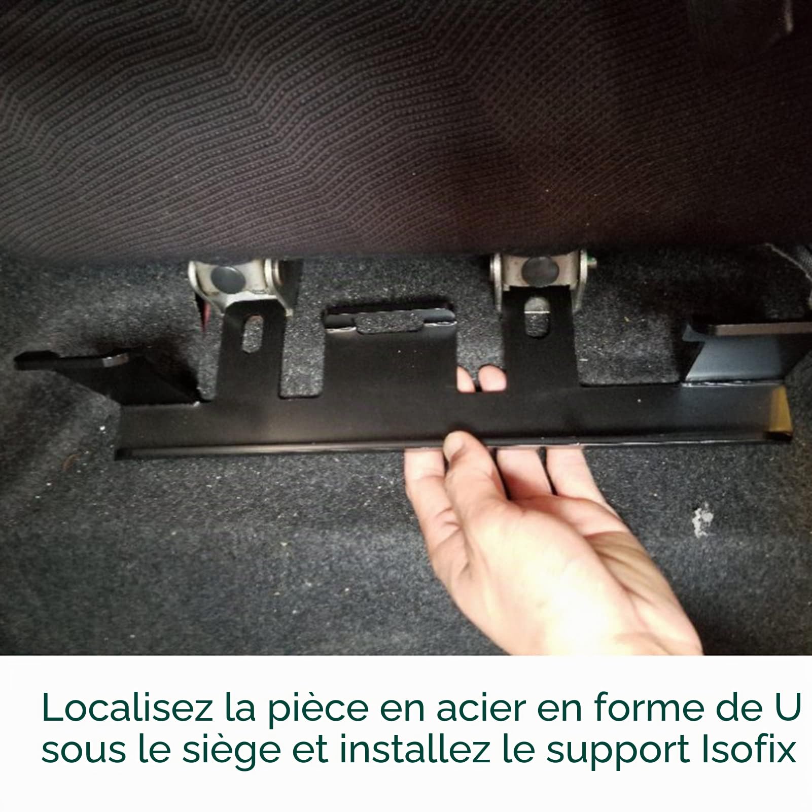 Support de ceinture de sécurité pour enfant - Base de montage - Interface de verrouillage ISOFIX - Support d'ancrage de retenue de siège de voiture - Kit de montage - Remplacement pour FIT GK5