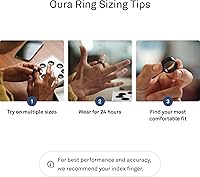 Vista 7 de Oura Ring Gen3 Horizon - Anillo inteligente, seguimiento del sueño, frecuencia cardíaca, rastreador de actividad física, 5-7 días de duración