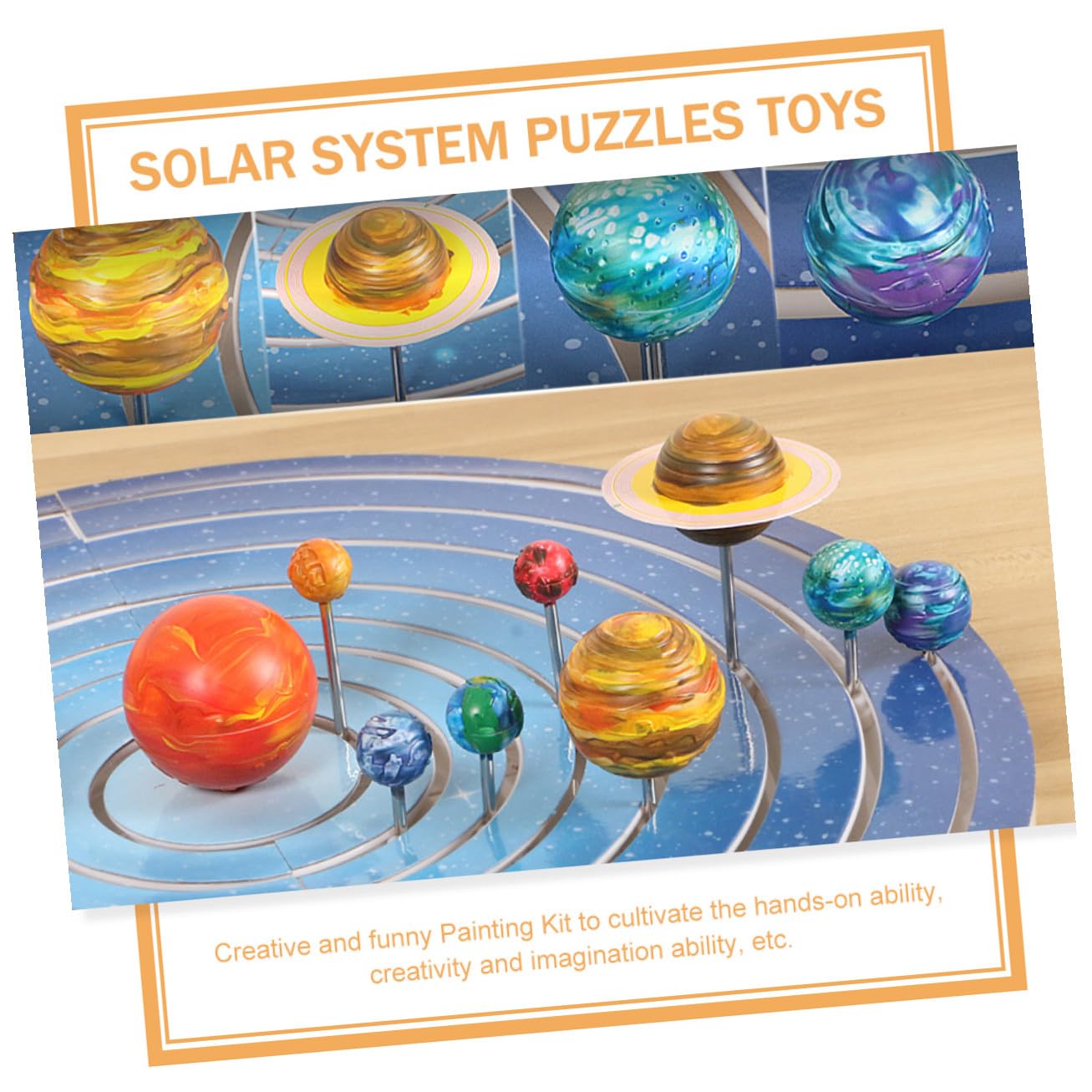 Juguete de Pintura para Niños Modelo Sistema Solar 1 Set Plástico