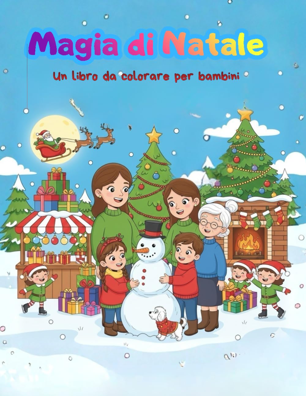 Magia di Natale: Un libro da colorare per bambini