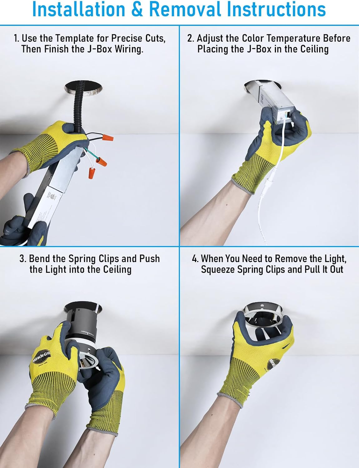 TORCHSTAR 3 Inch 5CCT LED Asymmetric Wallwasher Recessed Lights with J-Box, 35° Ultra-Narrow Trim Recessed Ceiling Spotlight, IC Rated, Dimmable, Anti-Glare, CRI90, 2700-5000K, ETL FCC, Pack of 2