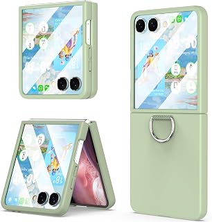 for Samsung Galaxy Z Flip 7 Case Ring Shockproof Protective Cover Flip Z 7 Phone Case for Galaxy Z Flip 7 5G 2025 - Green
