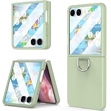 for Samsung Galaxy Z Flip 8 Case Ring Shockproof Protective Cover Flip Z 8 Phone Case for Galaxy Z Flip 8 5G 2026 - Green
