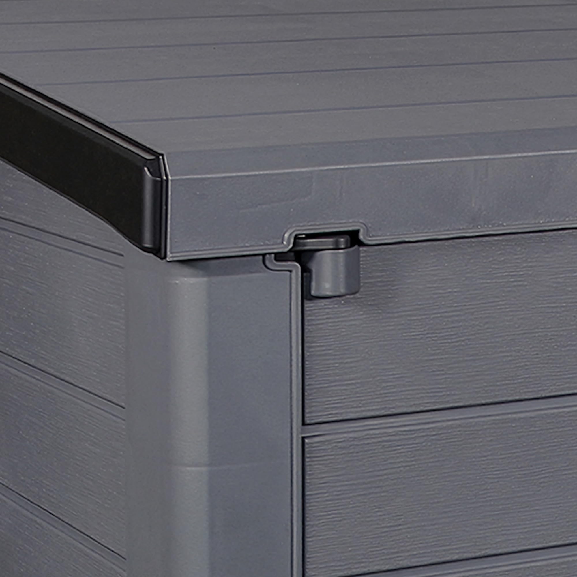 Duramax - Arcón cubre cubos exterior - 1200 L - PVC - color gris claro