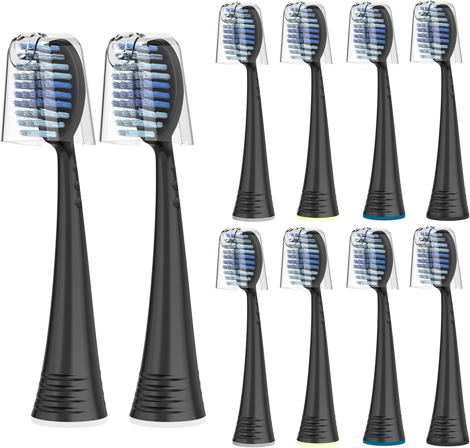 AquaSonic Duo PRO 8Pack Replacement Brush Heads Upgraded Proflex Brush Heads for