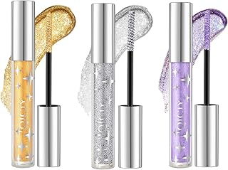 Paquete de 3 rímel con brillantina, color dor...