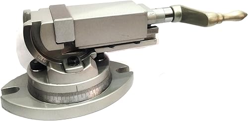 Miniatura 3 de Tornillo de fresado de precisión giratorio y ángulo de inclinación de 2 vías, mandíbula de 2 pulgadas (1.969 in)