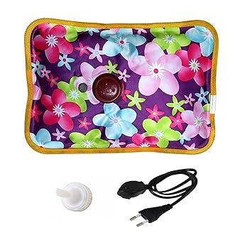 Fluent Electric Hot Water Bag with Auto Power Cut-Off for pain relief in injury Warm Bag (Plastic)