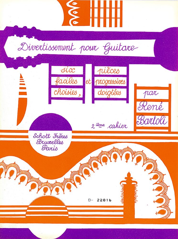 Divertissement: 6 pièces faciles et progessives choisies et doigtées. guitar.