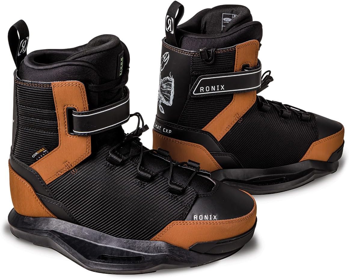 Ronix Wake Boot Diplomat EXP - Intuition - Black/Gum Rubber - 12