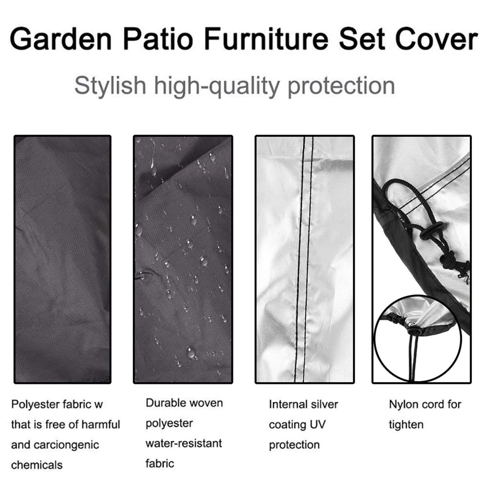 Funda para Parrilla Redonda, Impermeable y Antipolvo, para Barbacoa, protección contra la Lluvia, para Acampar y Barbacoa al Aire Libre