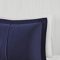 Vista 8 de Madison Park Essentials - Juego de ropa de cama con edredón a cuadros Parkston, funda a juego, cubierta antimanchas Scotchguard 3M, hipoalergénico