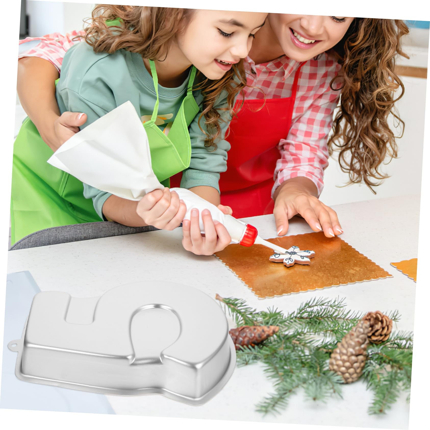 ABOOFAN 2 Piezas Molde para Pastel de Número de Aluminio para Cumpleaños Herramienta de Repostería Diy Pan de Hornear Metálico para Tartas y Celebraciones