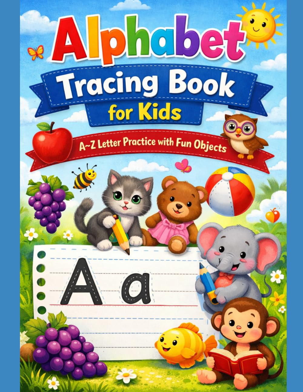 Alphabet Tracing Book for Kids: A–Z Letter Practice with Fun Objects