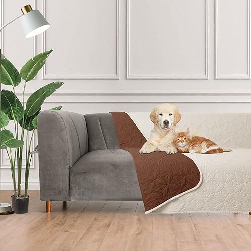Tuffeel Waterproof Dog Bed Cover Pet Blanket for Furniture Bed Couch Sofa Reversible
