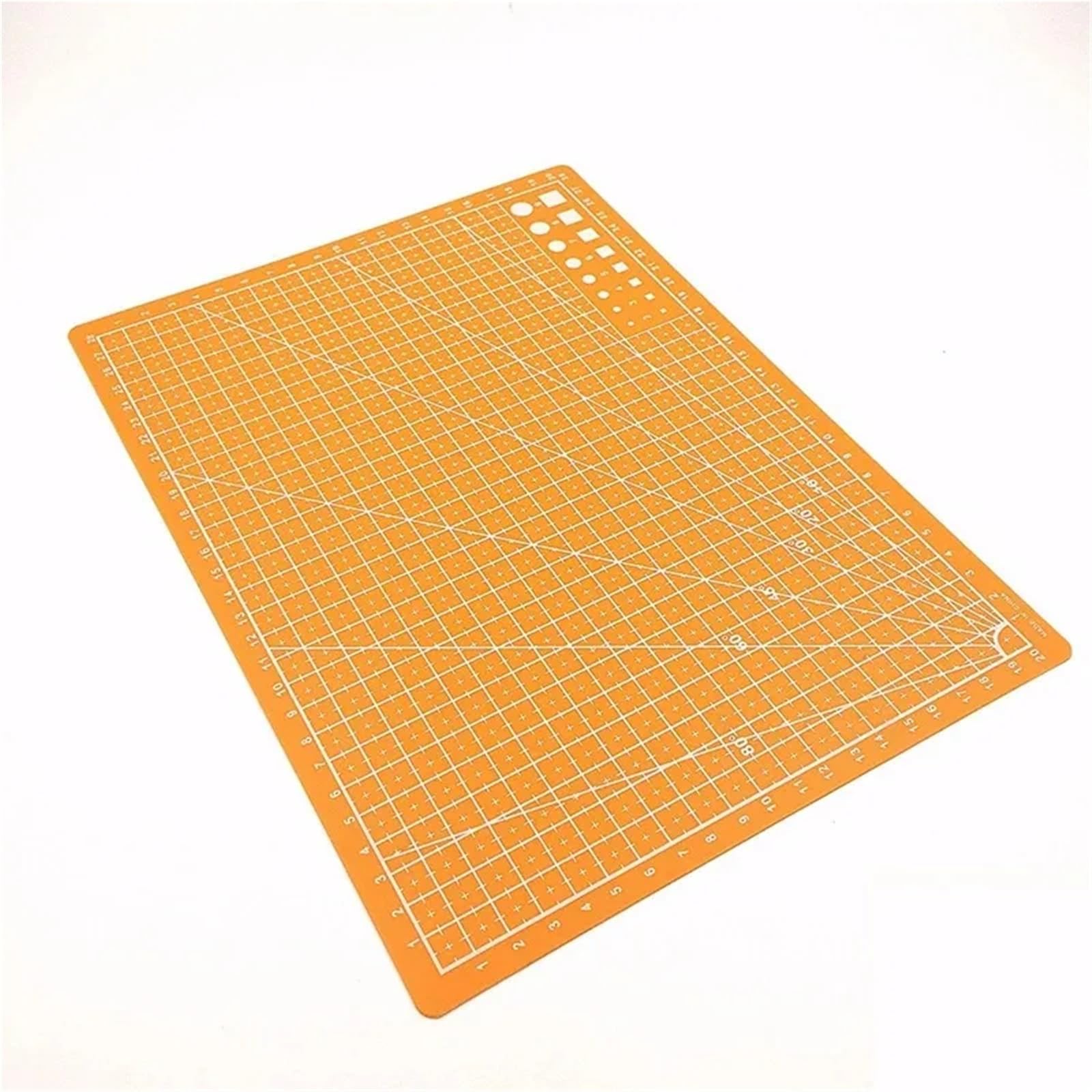 Tapete de Corte Tapete de corte PVC A3, A4 y A5 for banco trabajo, patchwork, almohadilla, costura manual, bricolaje, cuchillo, grabado, tablero cuero, base lateral Oficina(A3 orange)