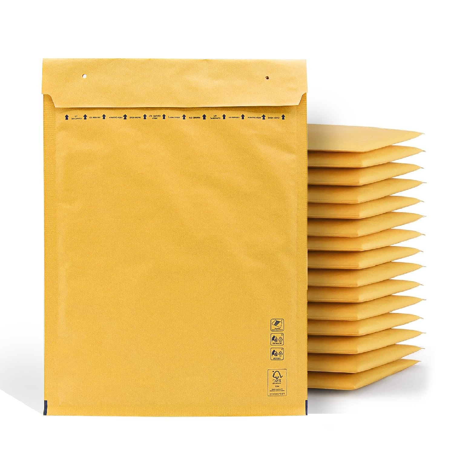 m-office Bubble Envelopes Bubble Envelopes Kraft Paper Mailing Bags for Parcel Mailing in Various Sizes Bubble Envelopes m-office (180 x 260 mm, Pack of 100)