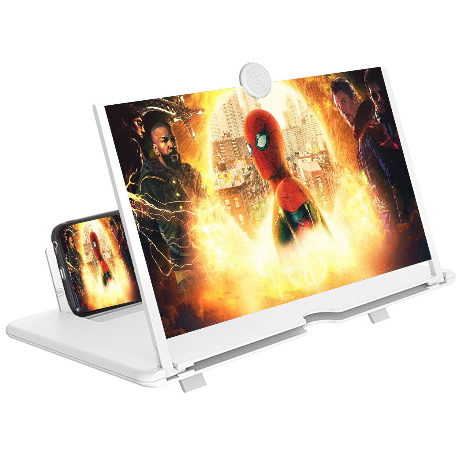 16 Inch Smartphone Screen Magnifier 3D HD Foldable Amplifier Phone Stand with Adjustable Angle Gift for Mom Dad Family Portable Universal Enlarger