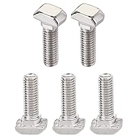 Vista 9 de Tornillo deslizante con ranura en T M5x12mm (DXL), paquete de 10 unidades, buenos para la industria de la construcción, tornillos en forma de T