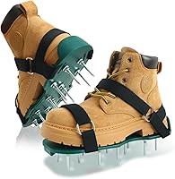 Alocre Lawn Aerator Shoes - Durable Spiked Sandals with Metal Spikes & Adjustable Straps for Easy Grass Aeration