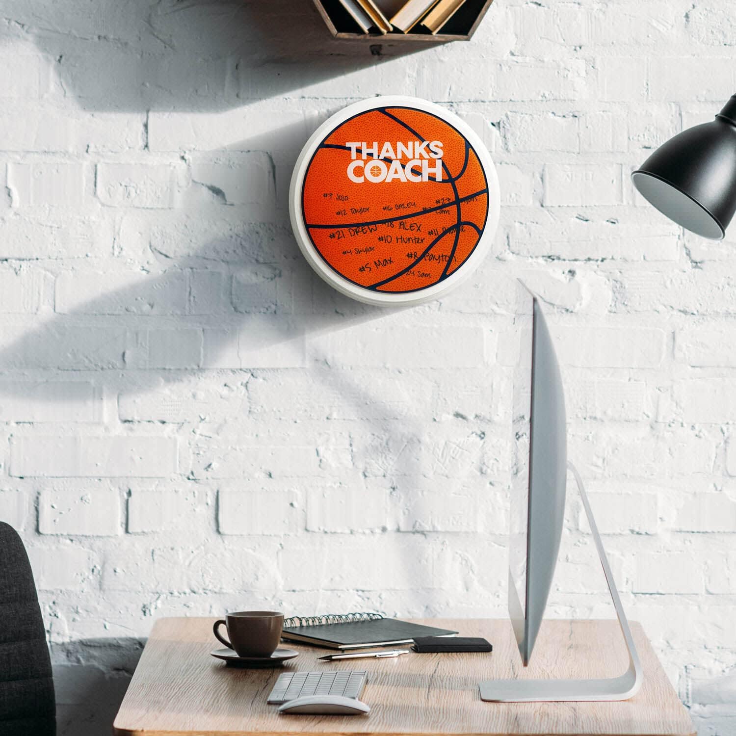 ChalkTalkSPORTS Basketball Thanks Coach Premier Plaque | Coach Plaque Ready to Autograph