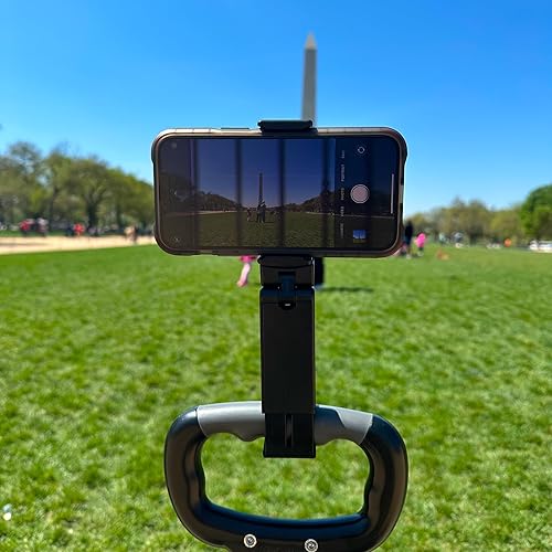 Miniatura 7 de Perilogics Soporte universal para teléfono en avión. Visualización manos libres con rotación dual multidireccional de 360 grados. El tamaño de