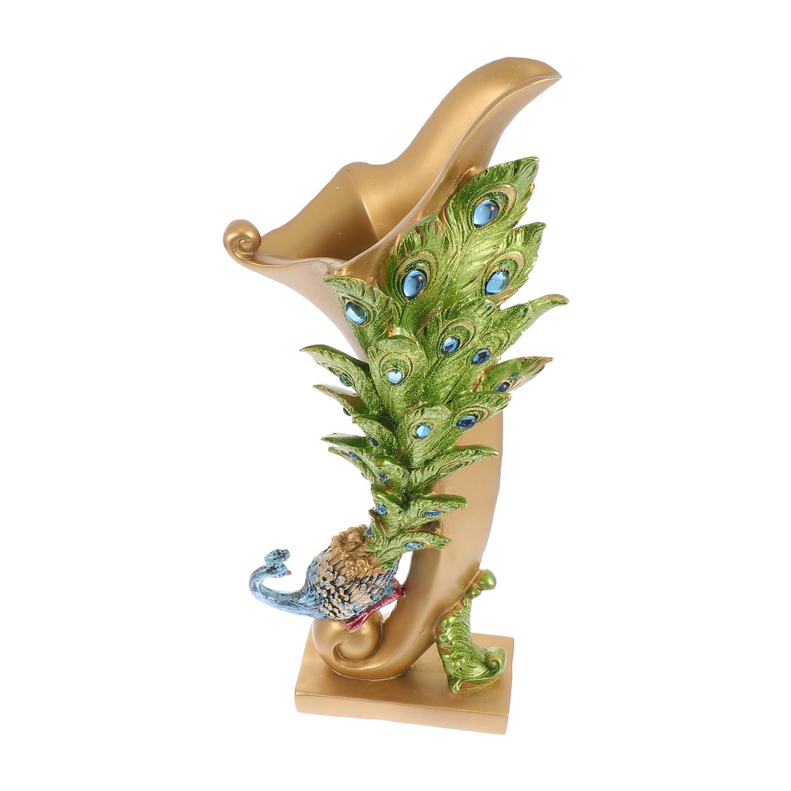 Vase à fleurs en résine stable pour remplacer les vases fragiles sur le bureau