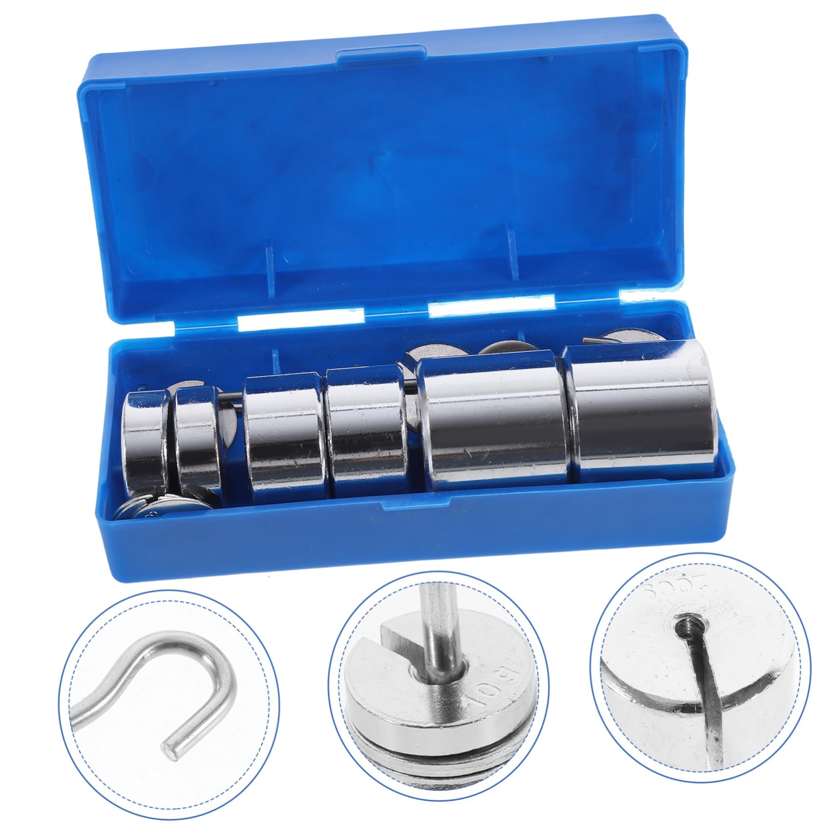 ULTECHNOVO 2 Ensembles Poids Métalliques Fendus avec Crochet Kit de Fendues pour Expérimentations Laboratoire Outils de Physique