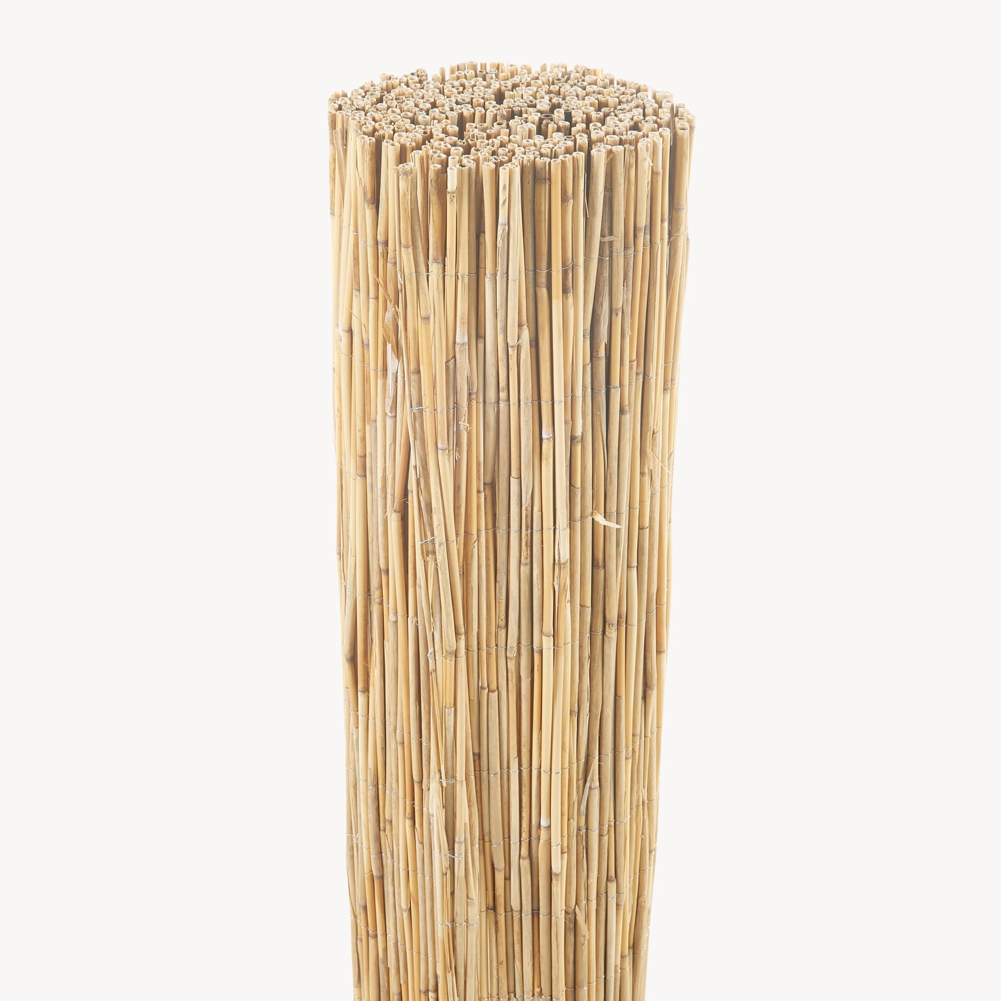 casa.pro Canisse en Roseau Brise-Vue Naturel pour Jardin Terrasse Cache Vue Balcon Palissade Protection contre Regards Vent Soleil Clôture Décorative Séparation Résistant 150 x 300 cm Naturel