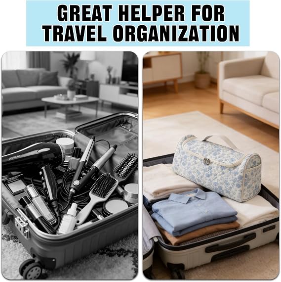 Hair Tools Travel Bag Compatible with Dyson Airwrap,Quilted Storage Case