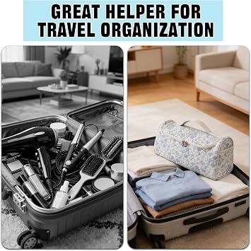 Hair Tools Travel Bag Compatible with Dyson Airwrap,Quilted Storage Case