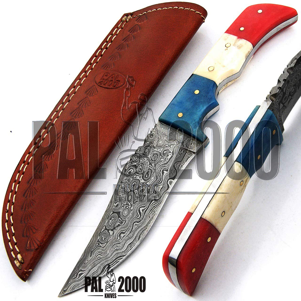PAL 2000 KNIVES 9412 cuchillo hecho a mano de acero de damasco