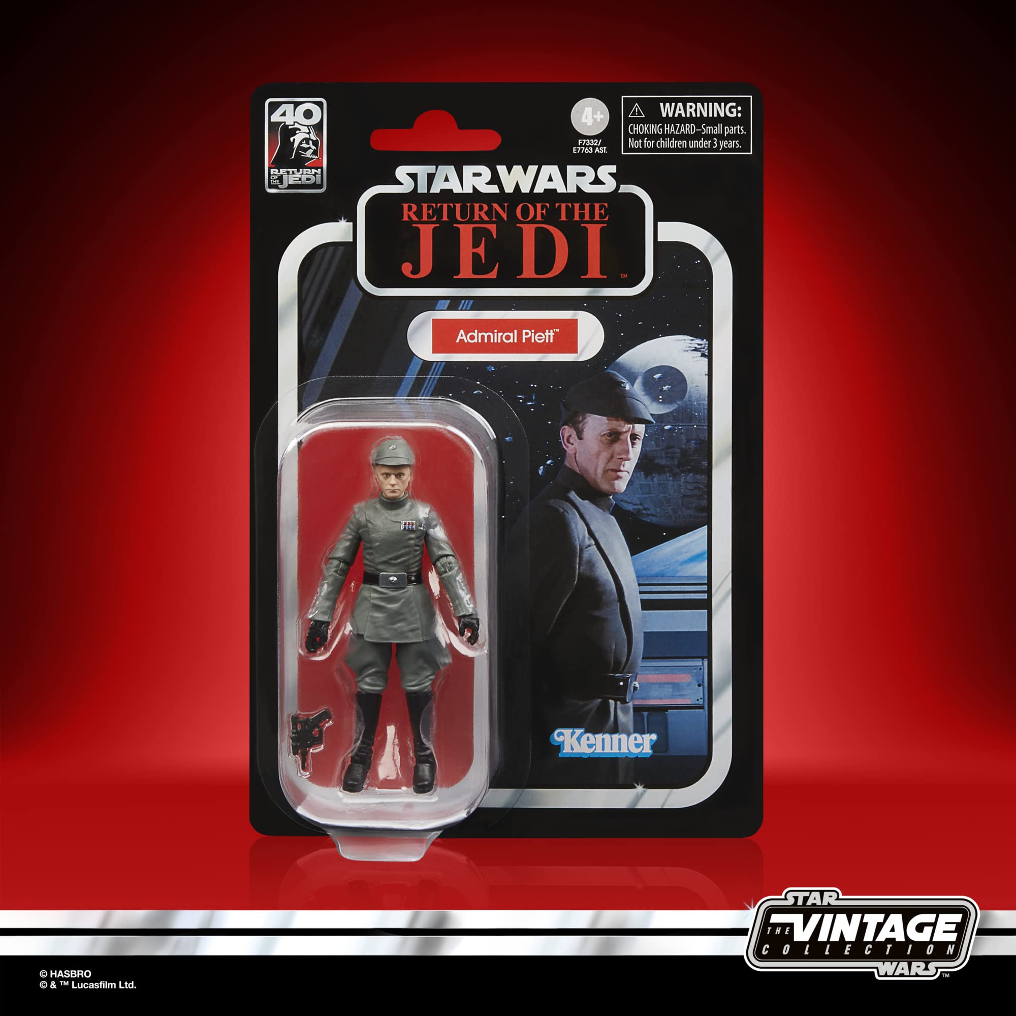 Hasbro Star Wars The Vintage Collection Admiral Piett, 9,5 cm duża figurka akcji do Gwiezdnych Wojen: Powrót rycerzy Jedi
